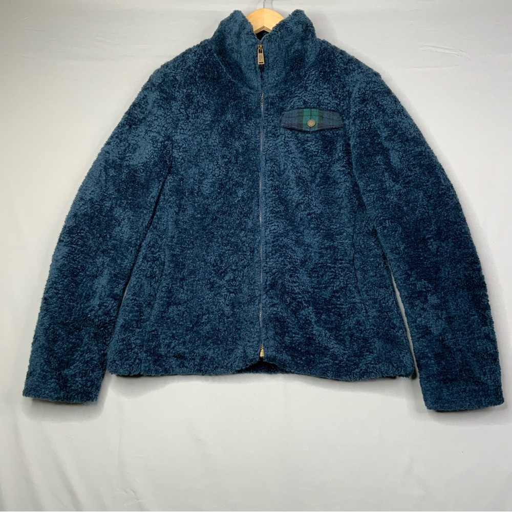 Pendleton Full Zip Fleece‎ Blue/Green Jacket. Women’s S I’ve Medium.